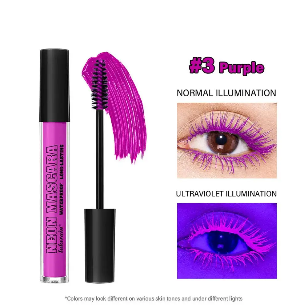 カラフルなカーリングマスカラ防水速乾まつげエクステンションマルチカラーまつげメイク持続防水 5 色マスカラ