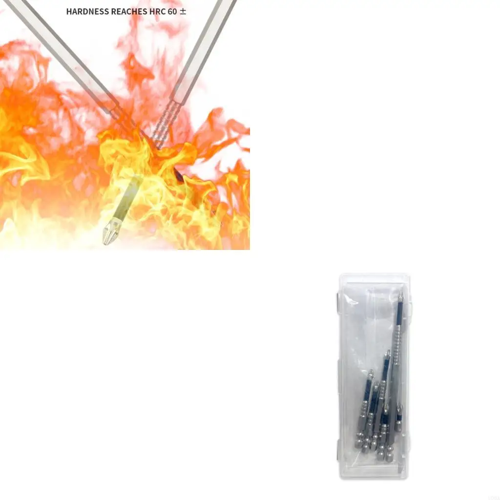 

Набор из 6 универсальных сверл с нескользящей крестообразной головкой для электрической отвертки