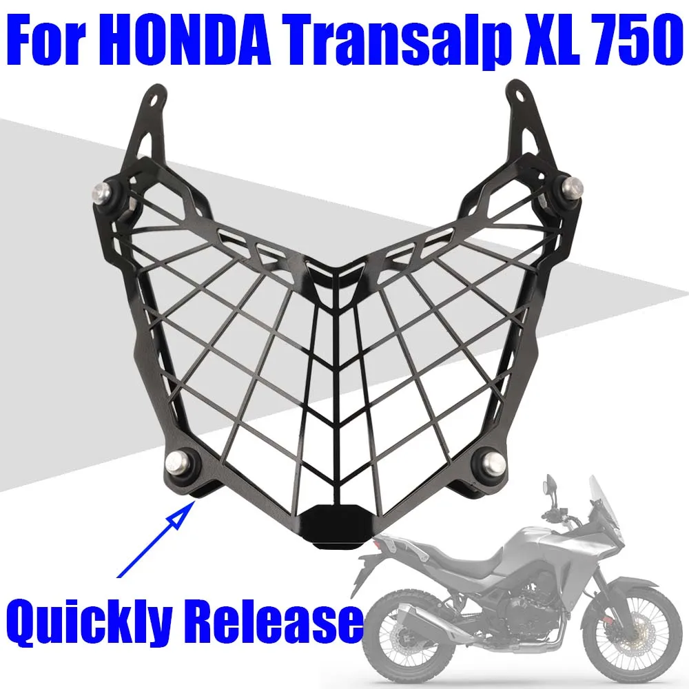 

Motorcycle Accessories Headlight Protector Guard Head Light Grill Cover Protective For HONDA Transalp XL 750 XL750 2023 2024