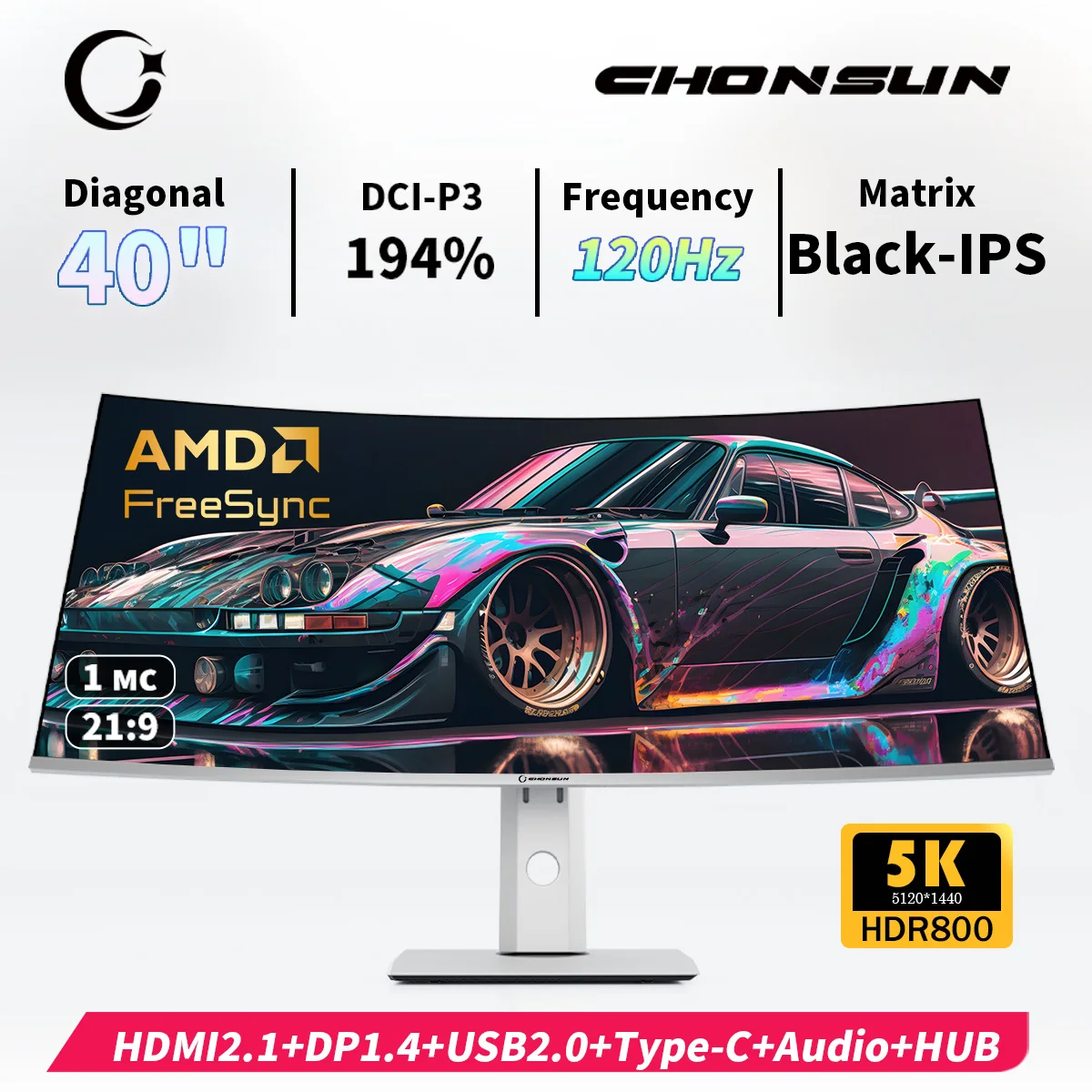 �y�Z�[�����zCHONSUN CS40X 40�C���` 5K2K (WUHD) 120Hz �E���g�����C�h���j�^�[ |   LG Nano IPS�AUSB-C 65W�AHDR600�A�v���r�f�I�ҏW�p�f�B�X�v���C