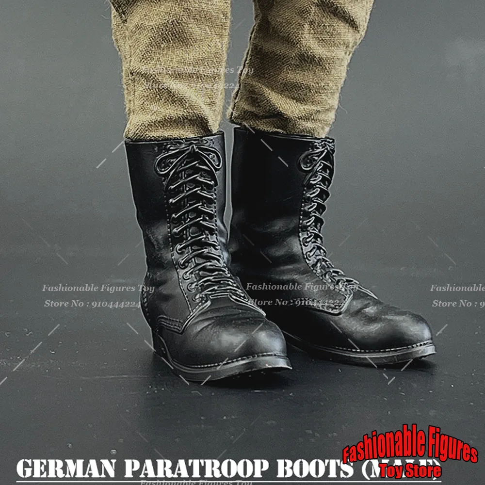 ZYTOYS ZY1037 ZY1038 1/6 Women Men Soldier Combat Shoes German Paratrooper High Boots Fit 12Inch Action Figure Body Model