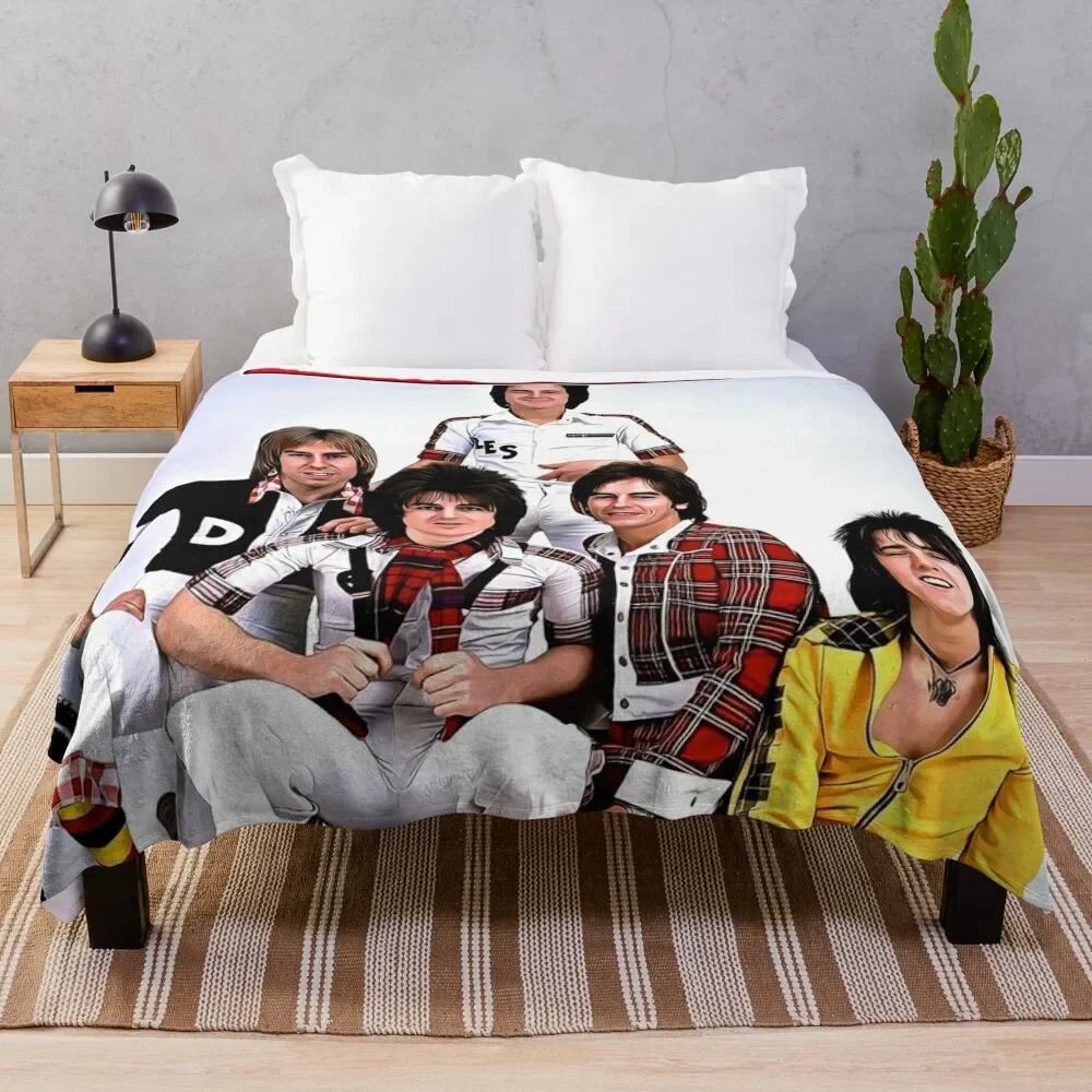 

Bay City Rollers Throw Blanket Luxury Throw warm for winter funny gift Beach Blankets