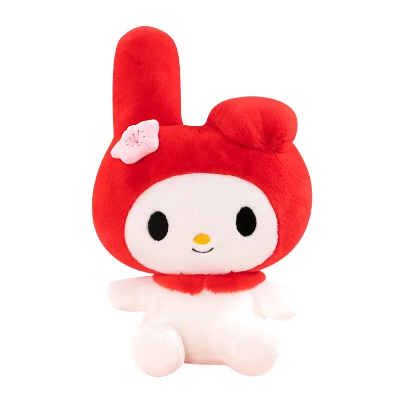 35/45/60cm Big Size Kawaii Sanrio Red My Melody Plush Toy Soft Stuffed Dolls Pillow Girly Home Decor Birthday Gift for Girl Kids