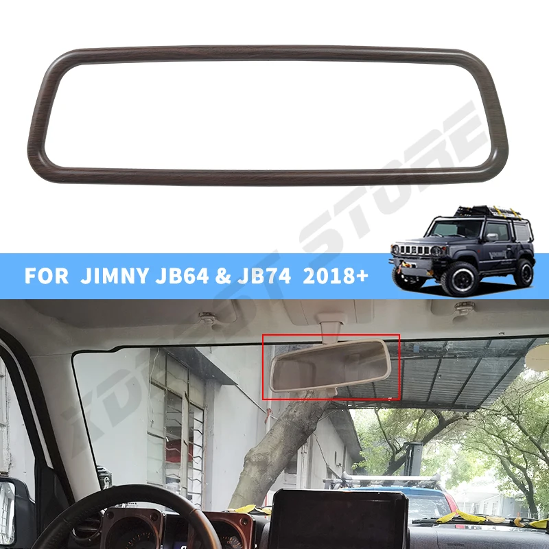 

Детали салона автомобиля для Jimny JB74, внутренняя крышка зеркала заднего вида для Suzuki jb64 2019 2020 2022 2023, только 3 двери