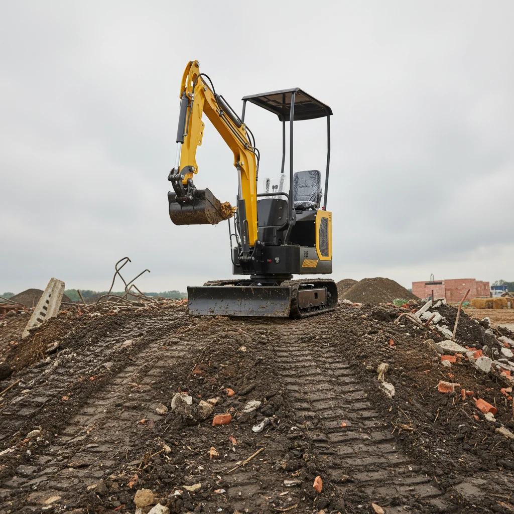 

2 Ton Kubota Engine Mini Excavator with Dozer Blade Digger Function Farm Tool for Leveling Backfilling Residential Construction