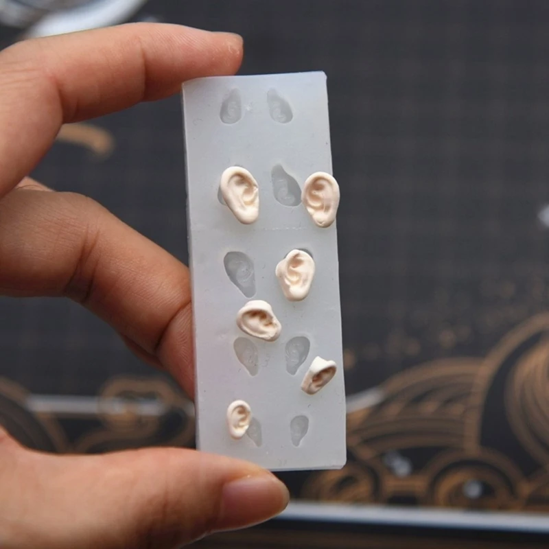 Universal Use Ear Silicone Mould Pottery Clay Ear DIY Light Clay Molds