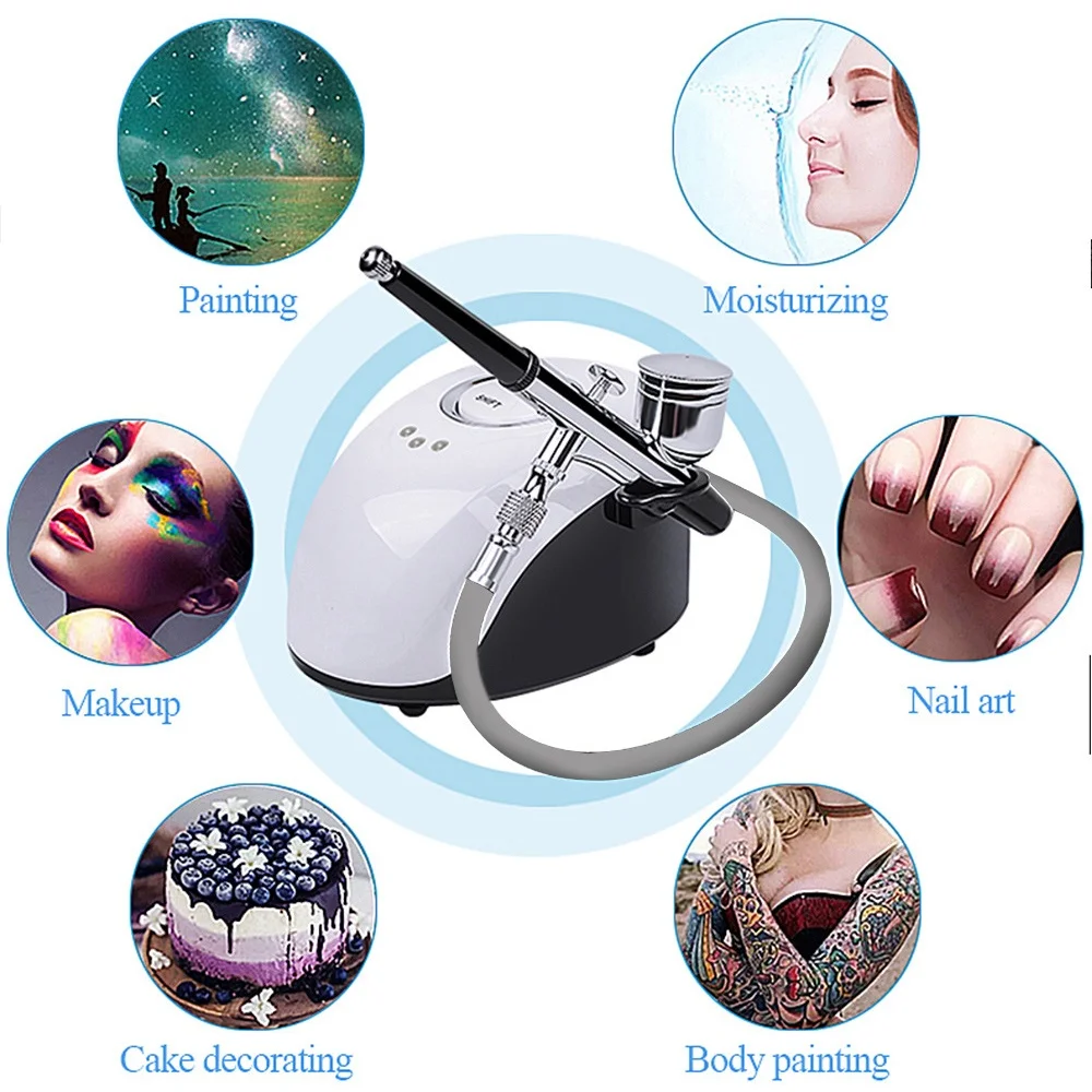 Dispositivo de inyección de oxígeno de alta presión, humidificador de agua y oxígeno, aparato de belleza, pintura de modelo de artista cosmético