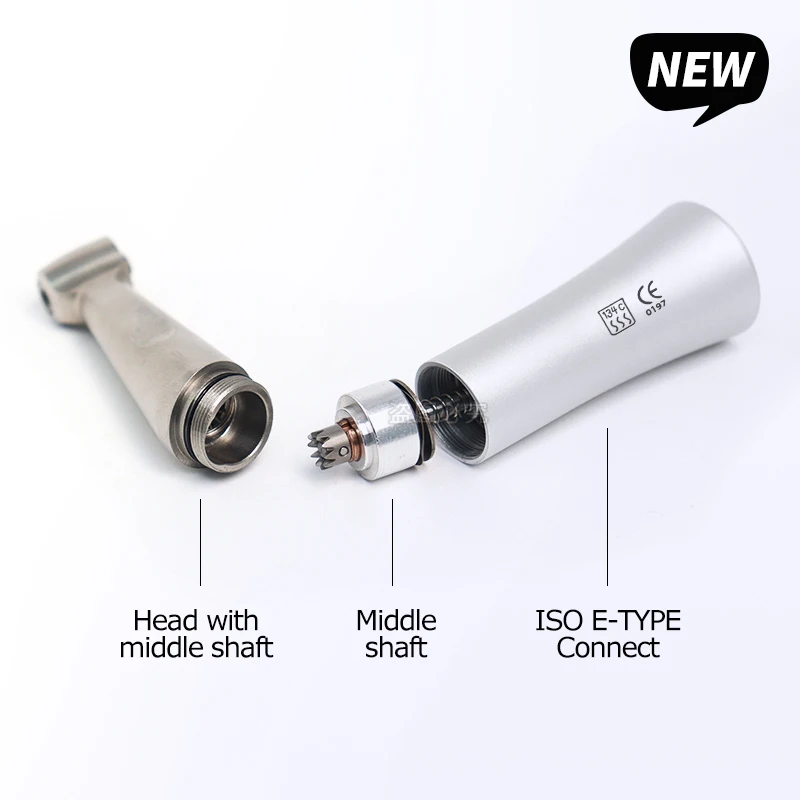 FX Style Slow Speed Handpiece Push Button 1:1 Ratio Contra Angle With Ball Bearing Polishing Dentist Tool