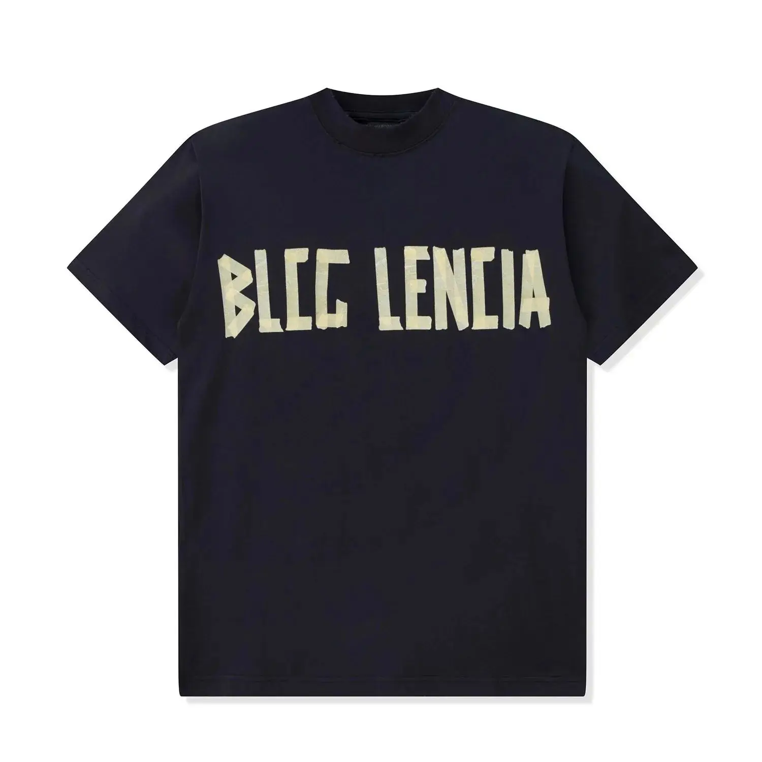 2024 BLCG LENCIA Men's Summer Oversized 100% Cotton Fabric Alphabet Print T-shirt for both men and women T-shirt Top BL111