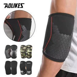 AOLIKES Elbow Sleeves 7mm (1 Pair) - High Performance Elbow Sleeve Support for Weightlifting, Weight Training & Powerlifting