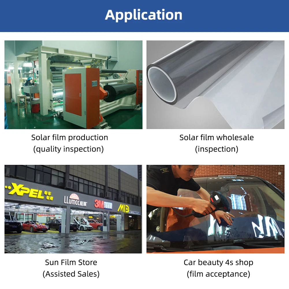 Handheld 3 In1  Window Film Solar Film Transmission Meter With UV IR Light Transmittance Tester