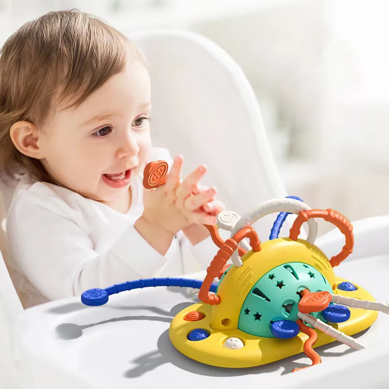 

Montessori Sensory Development Baby Toys Pull String Sensorial Teether Activity Learning Educational Toys For Babies 1 2 3 Years