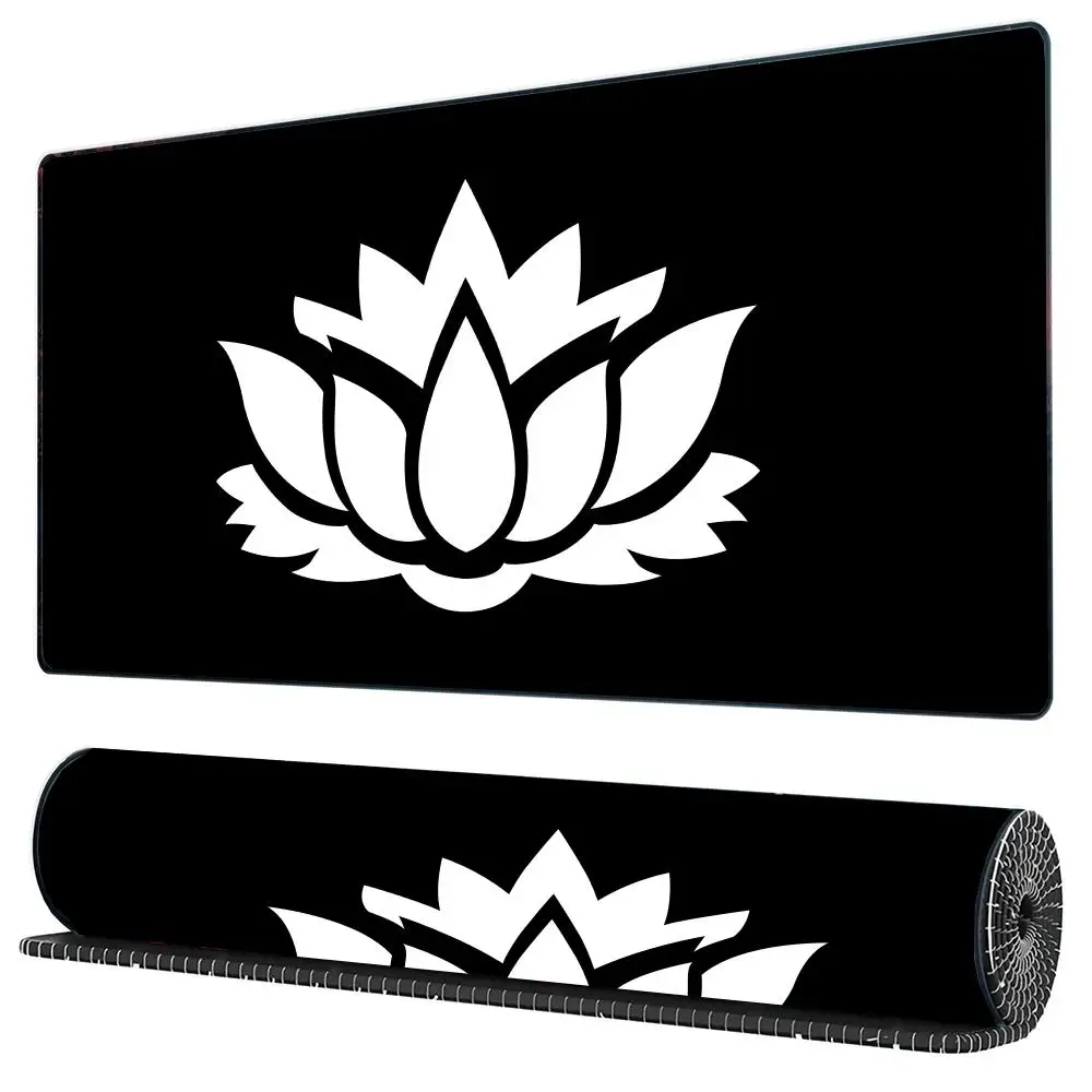 

Black lotus Mouse Pad Large Computer Office Game Table Mats XXL Rubber Anti-slip Gaming Keyboard Mousepads Long Desk Pads