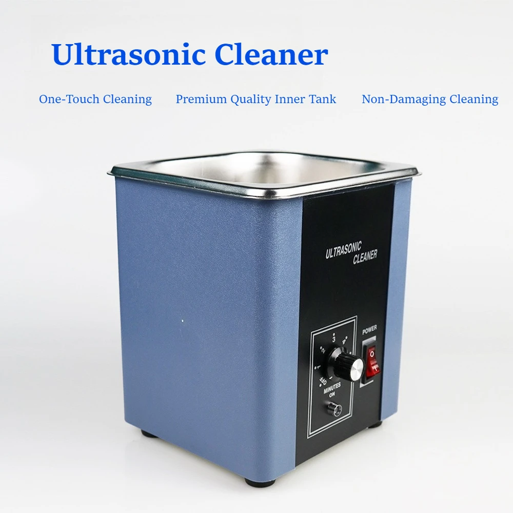 D68H Ultrasonic Cleaner, Stainless Steel Tank Cleaning Machine, One-Touch Control for Jewelry Small Parts