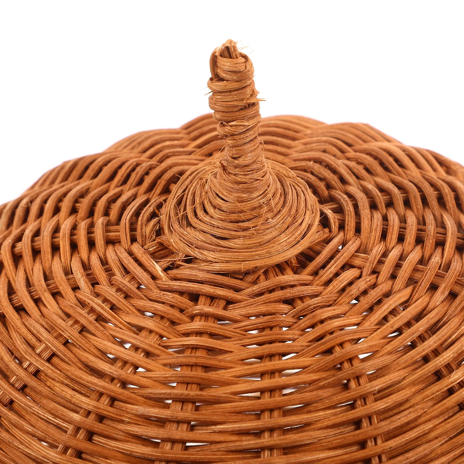 

Pine Cone Handbag Woven Storage Basket With Lid For Home Decor Organizing Sundries Desktop Photo Prop Multipurpose