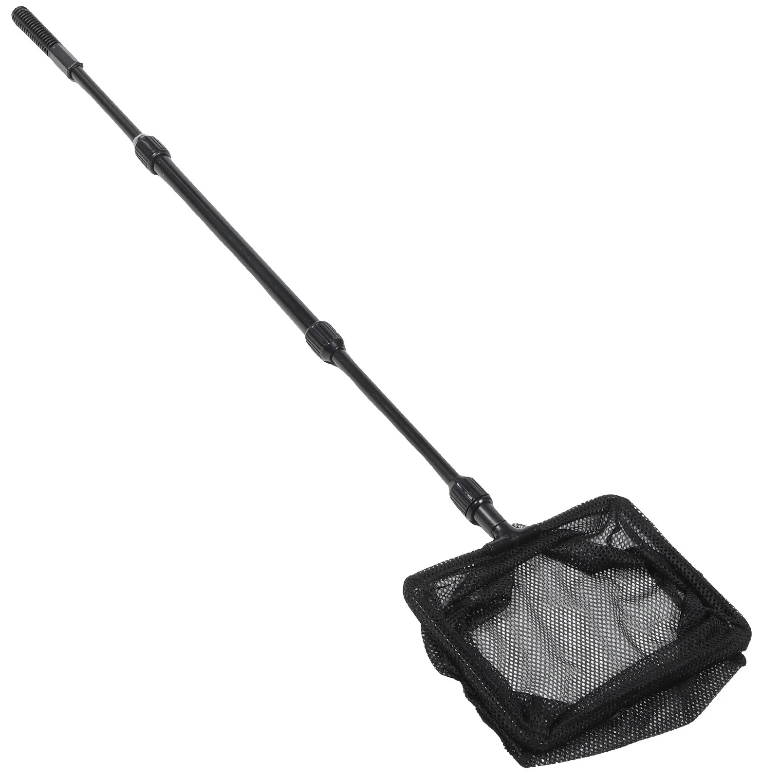 Red de aterrizaje telescópica tamaño M malla de nailon duradera extensible poste de plástico resistente al deslizamiento red de captura de peces para lagos