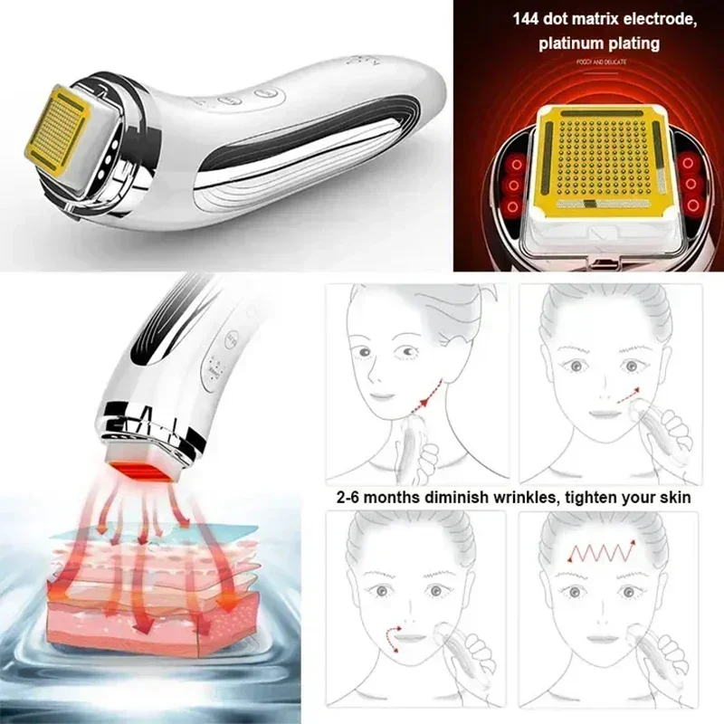 RF Radio Frequency Face Lifting Device Dot Matrix Beauty Massager Home Wrinkle Remover Skin Tightening Facial Massage Machine