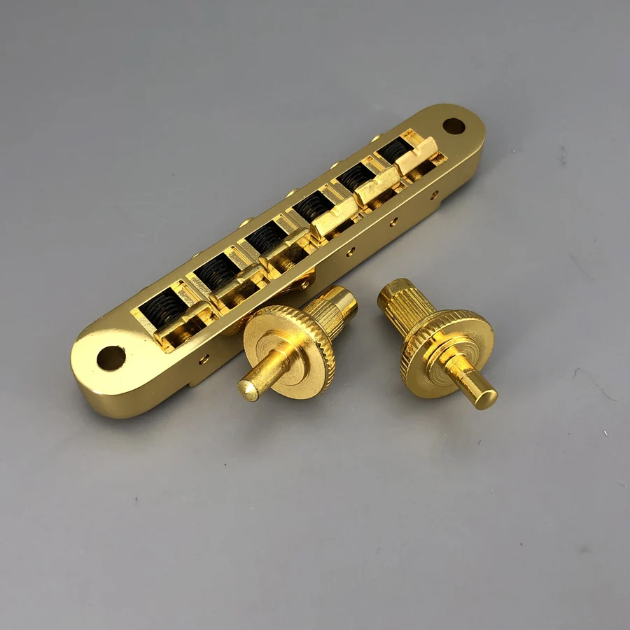 Tune-O-Matic Guitar Bridge Nashville Type Gold Chrome For Lespaul