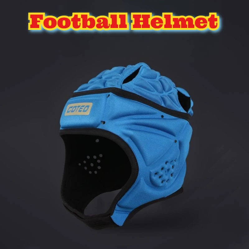 رغوة لينة خوذة كرة القدم تأثير حماية الرجبي الرياضة والعتاد مبطن حارس المرمى قبعة التزلج على الجليد هوكي المرمى التدريب #1