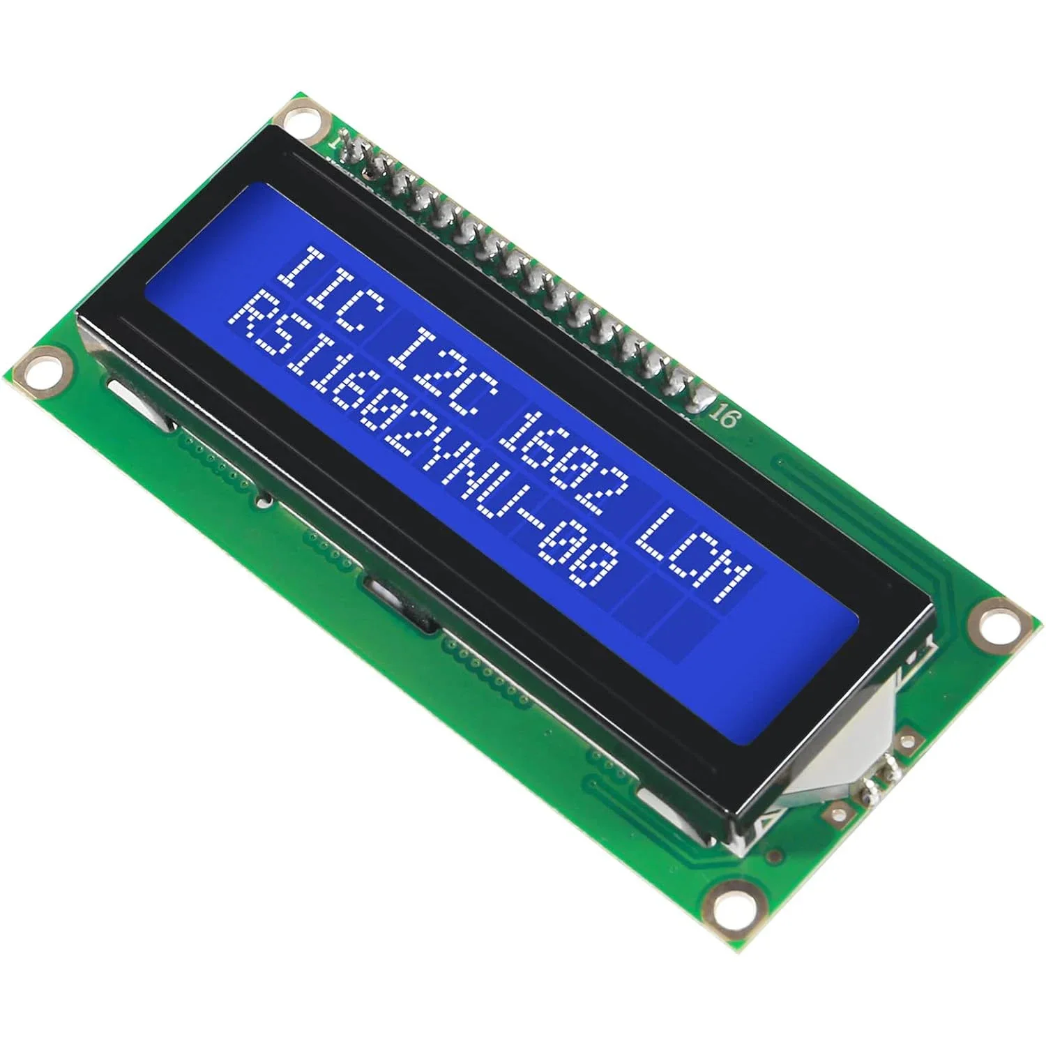 LCD LCD Screen, Blue 5V White Font, with Backlight 1602