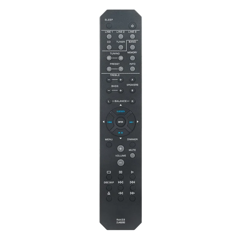 RAX33 Replace Remote Control for Stereo Receiver R-S202 R-S202BL R-S202D RS202 RS202BL RS202D