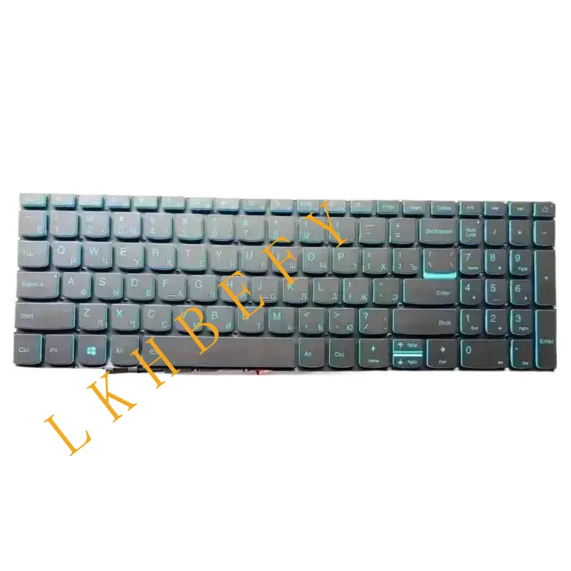Teclado retroiluminado RU€ para IdeaPad L340 L340-15 L340-17 L340-15IRH AZUL
