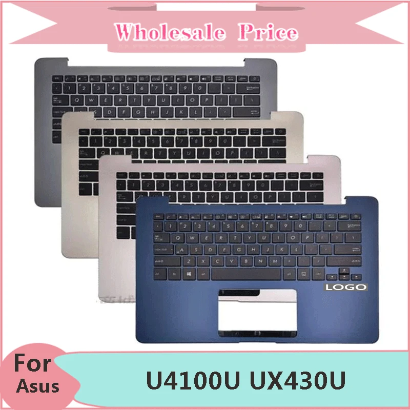 

New Original For Asus U4100U UX430U UX430UA UX430UQ Laptop Palmrest Case Keyboard US English Version Upper Cover