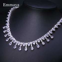 Emmaya New Arrival Exquisite Cubic Zircon Necklace For Women&Girls Noble Dress-Up Luxury Jewelry Wedding Party Fascinating Gift