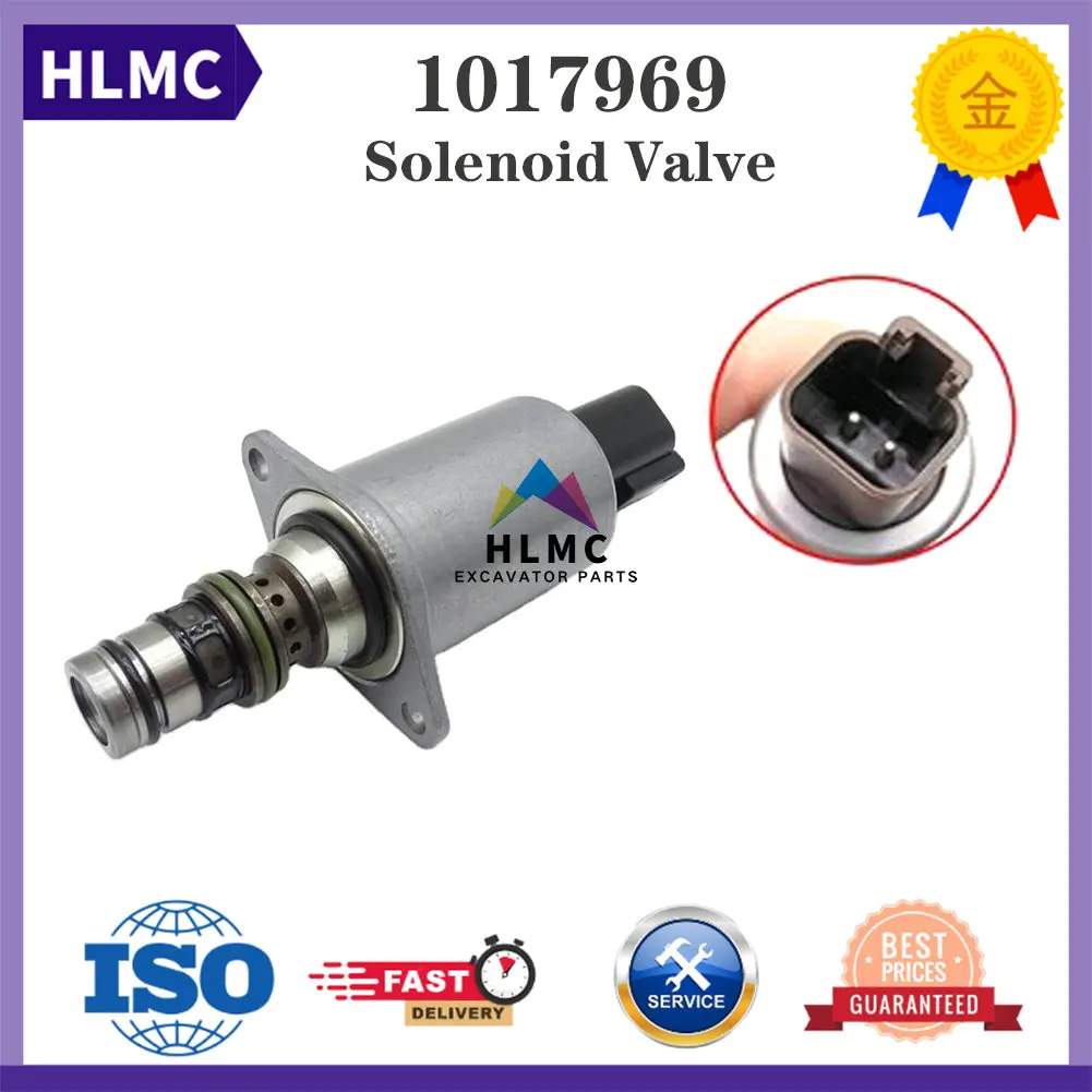 24V Solenoid Valve 1017969 SY215 SY335 SY365 Hydraulic Pump Solenoid Valve For Sany Excavator