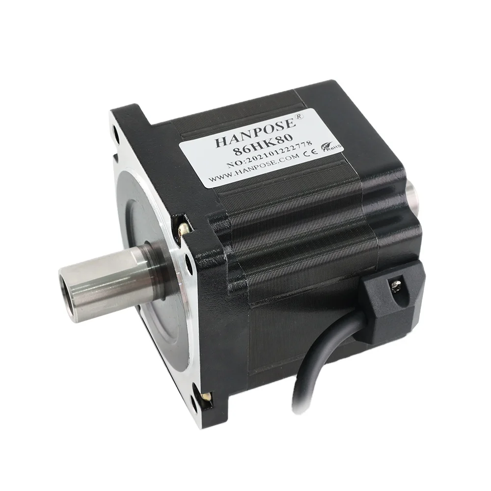 

Двухосный мотор X Hanpose 86HK80 86HK98 86HK118 86HK156 Nema34 с полым валом, 4.0А, 4 Нм, 4 вывода, для 3D-принтеров и мониторов, 86, с двойным валом