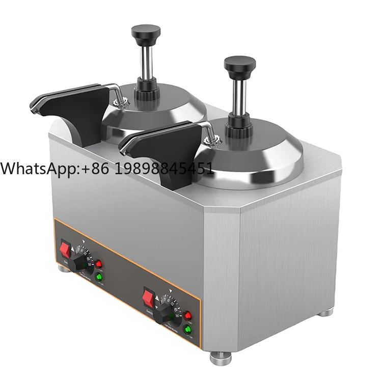 

Double Tanks Commercial Chocolate Cheese Warmer Chocolate Warmer Machine Hot Fudge Warmer Dispenser for Hotel
