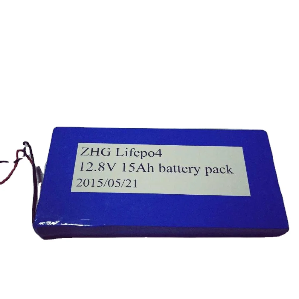 Factory Sale 4S5P 12.8v Lifepo4 phosphate lithium ion battery 12v 15ah, ultra thin 12v battery