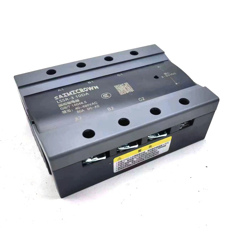 3 Phase 10A 25A 40A DA 60A 80A 100A 150 200A Three Phase SSR 3-32VDC Control 40-480V AC Solid State Relay SSR AC Three DC-AC