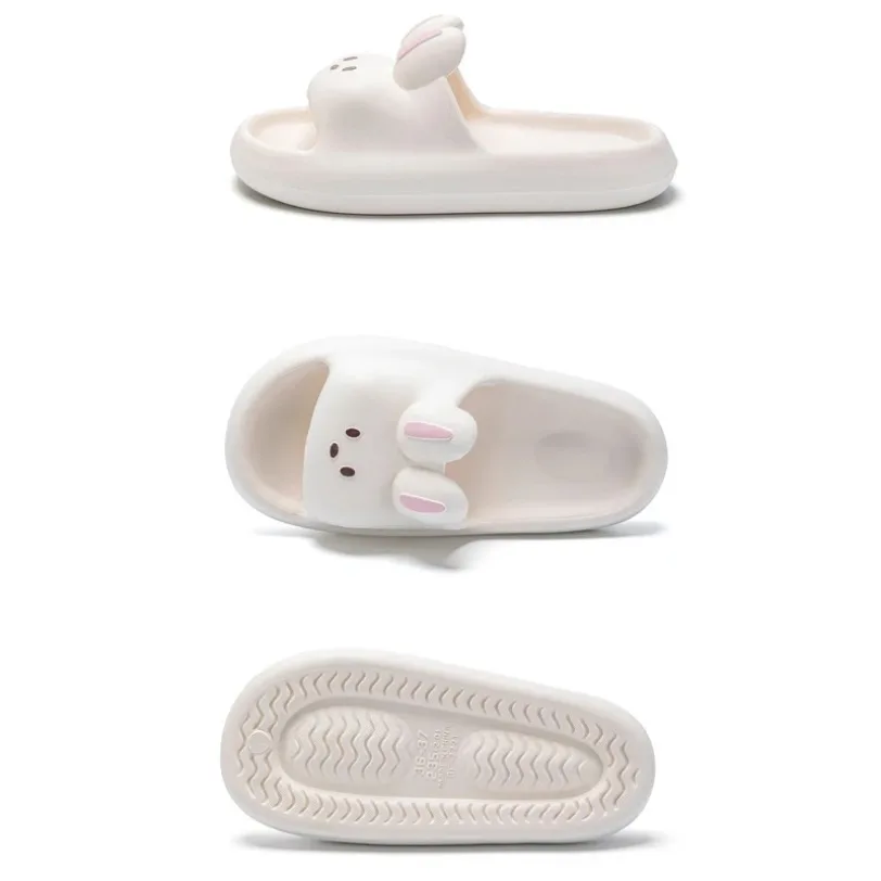 Flip Flops Slipper Women Female Rabbit Cute Cloud Sandals Summer Beach Slides Casual Room House Home Shoes Men Male Flat Eva