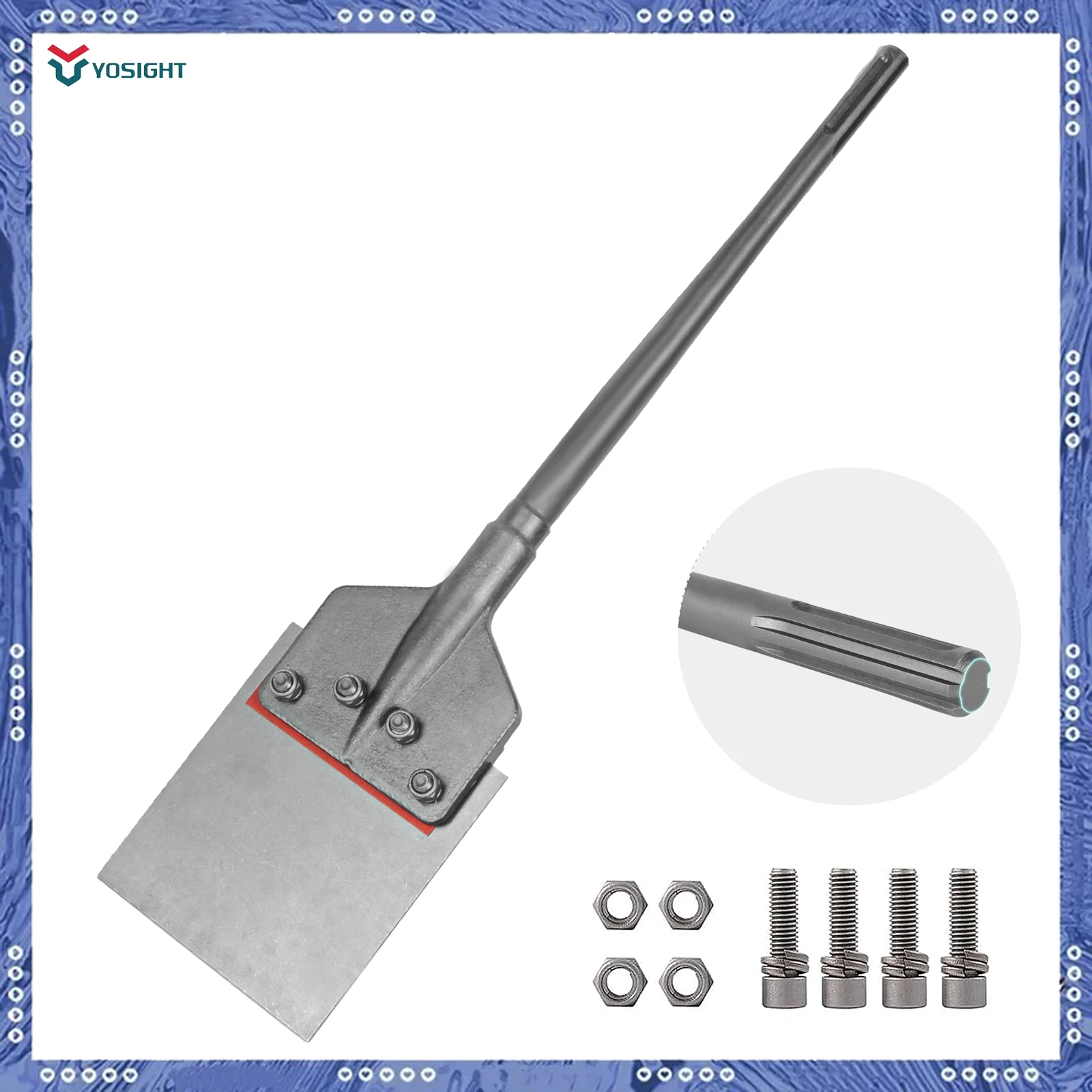 

SDS Max 6" Floor Scraper Sds Max Electric Hammer Chisel Removable Tile Chisel Floor Removal Tool