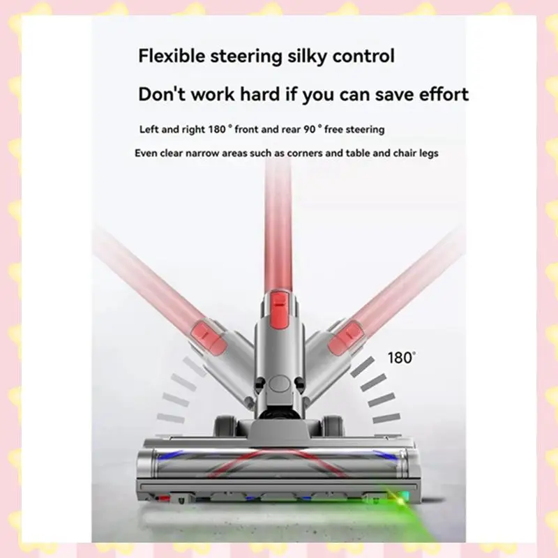 

AB51 Головка щетки с прямым приводом для пылесосов Dyson V7 V8 V10 V11 V15 с обнаружением пыли Зеленый свет для очистки коврового пола