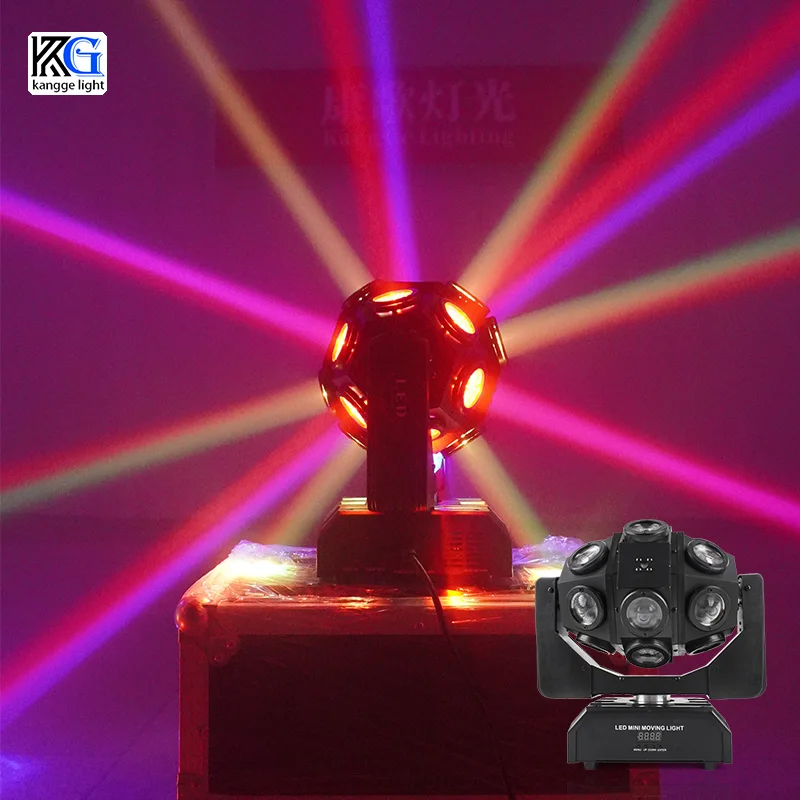 

Stage Beam Laser RGB Moving Head Beam Laser DJ Disco Party Stage Effect Lights 18pcs Led Moving Head Beam Flash Laser Light