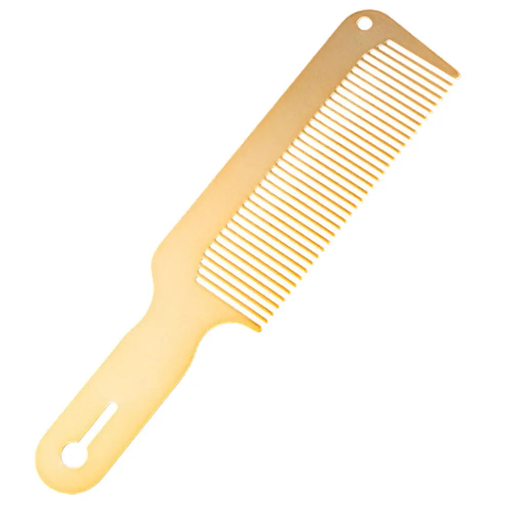 Professional Steel Barber Comb for Men Wide Tooth Detangling Hair Styling Comb Hairdressing Tool for Salon Home Use