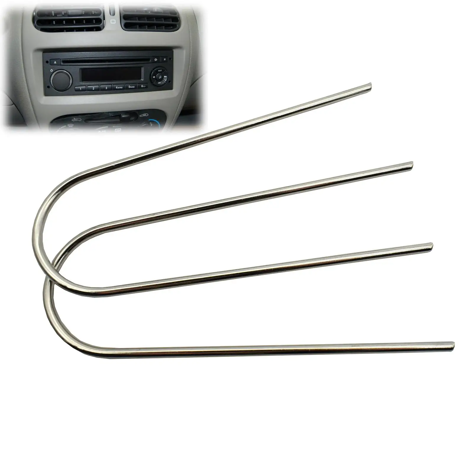 Llaves de extracción de Radio estéreo para coche, herramientas de cambio de desmontaje de CD de vehículo para Citroen C4, C5, Peugeot 206,