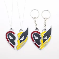 Pendentif porte-clés Disney Anime Deadpool, décoration de film créatif, collier Rick Wolverine, cadeau surprise pour meilleur ami, vacances