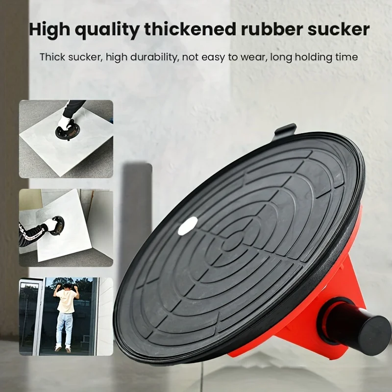 New Vacuum Suction Cup 200kg Loading Capacity Heavy Duty Vacuum Spreader for Tile Adsorption Glass Granite Lifting 8 Inch Cup