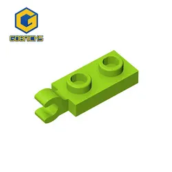 Gobricks 10PCS Bricks PLATE 2X1 W/HOLDER VERTICAL Compatible with 63868 children's toys Assembles Building Blocks Technical 2022