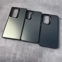 For Samsung Note 20 Ultra Case Galaxy Note20 S20 S21 S22 S23 S24 Plus s21 fe Phone Cover Luxury Metallic Aurora Skin Matte Cover