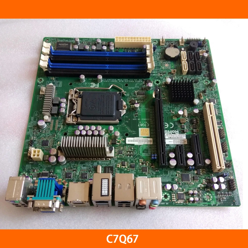 

Motherboard For Supermicro C7Q67 LGA1155 Mainboard Fully Tested