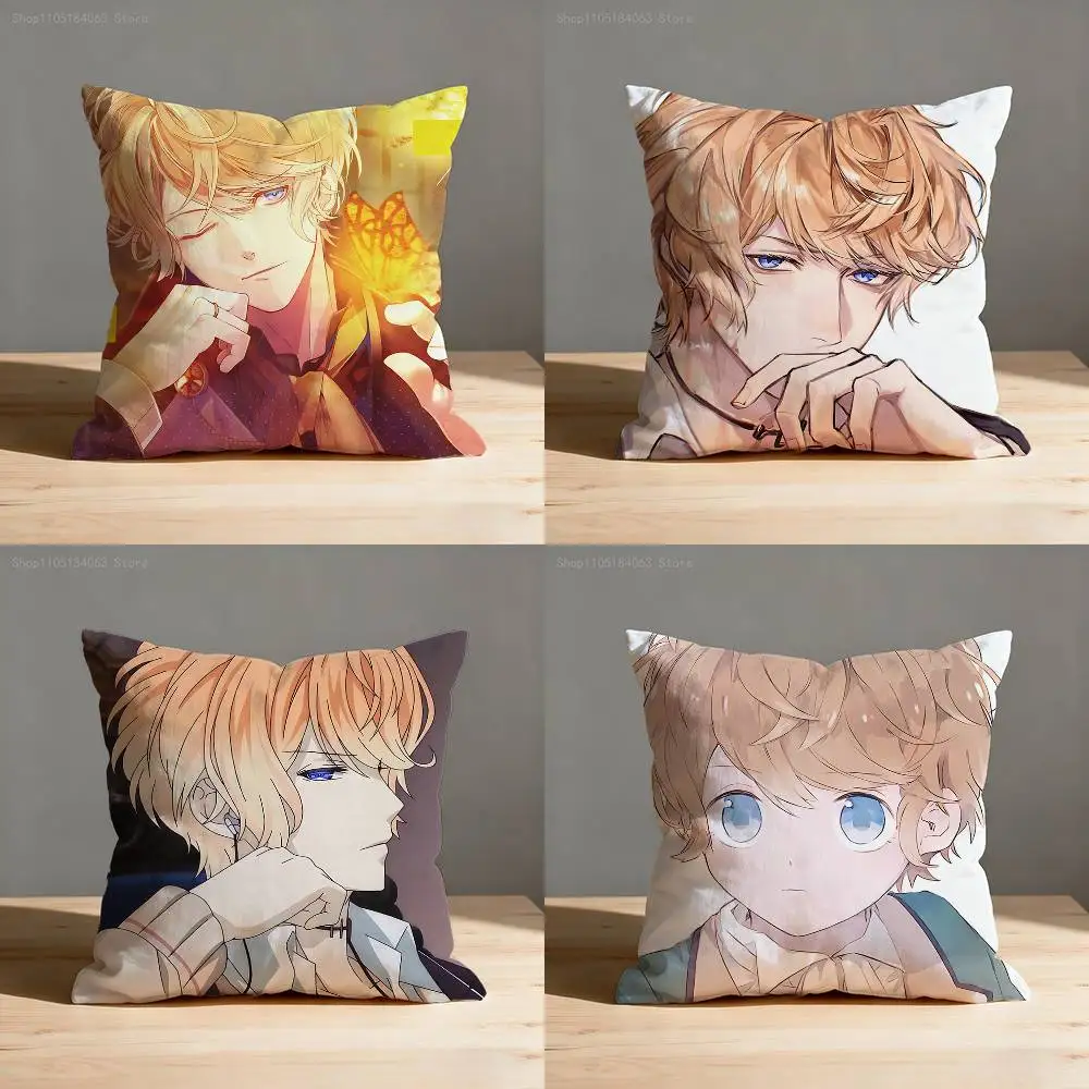 

Shu Sakamaki D-Diabolik Lovers Pillowcases Bedroom Living Room Sofa Home Decor Polyester Cushion Cover with Zipper