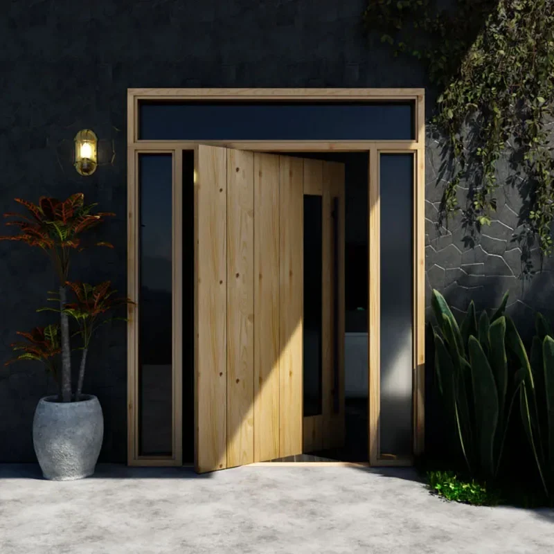 

#Now widely popular solid wood pivot doors