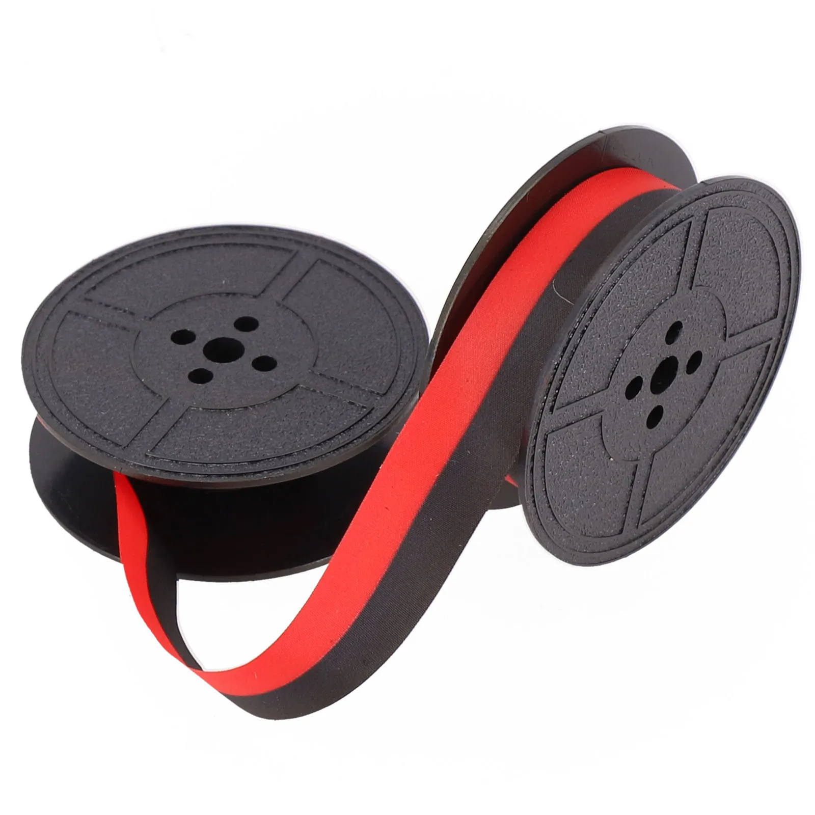 1 Sets Typewriter Ink Ribbon Portable Typewriter Ribbons Red Black Double Circle Calculator NylonRibbon Typewriter Ribbons Parts
