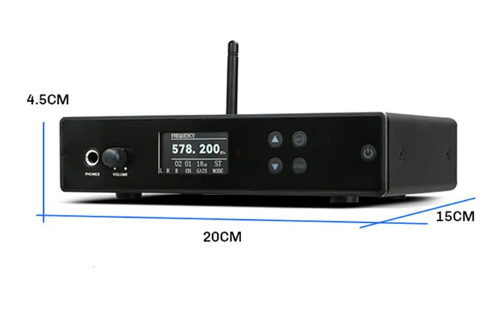 XS400II Stereo Uhf أفضل نظام مراقبة الأذن اللاسلكي