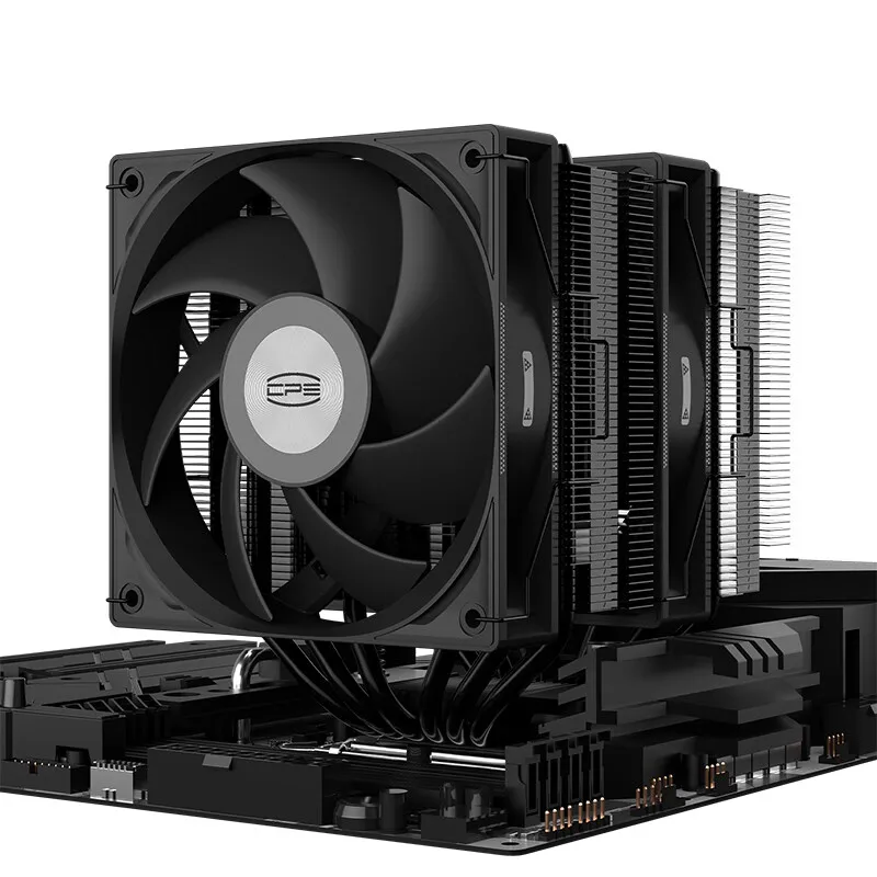 pccooler cpu cooler dispositivo di raffreddamento dell'aria 6 tubi di calore ARGB 2 ventole da 120 mm PWM 4 pin LGA1700 1200 1151 AM5 AM4 EX90 RT620