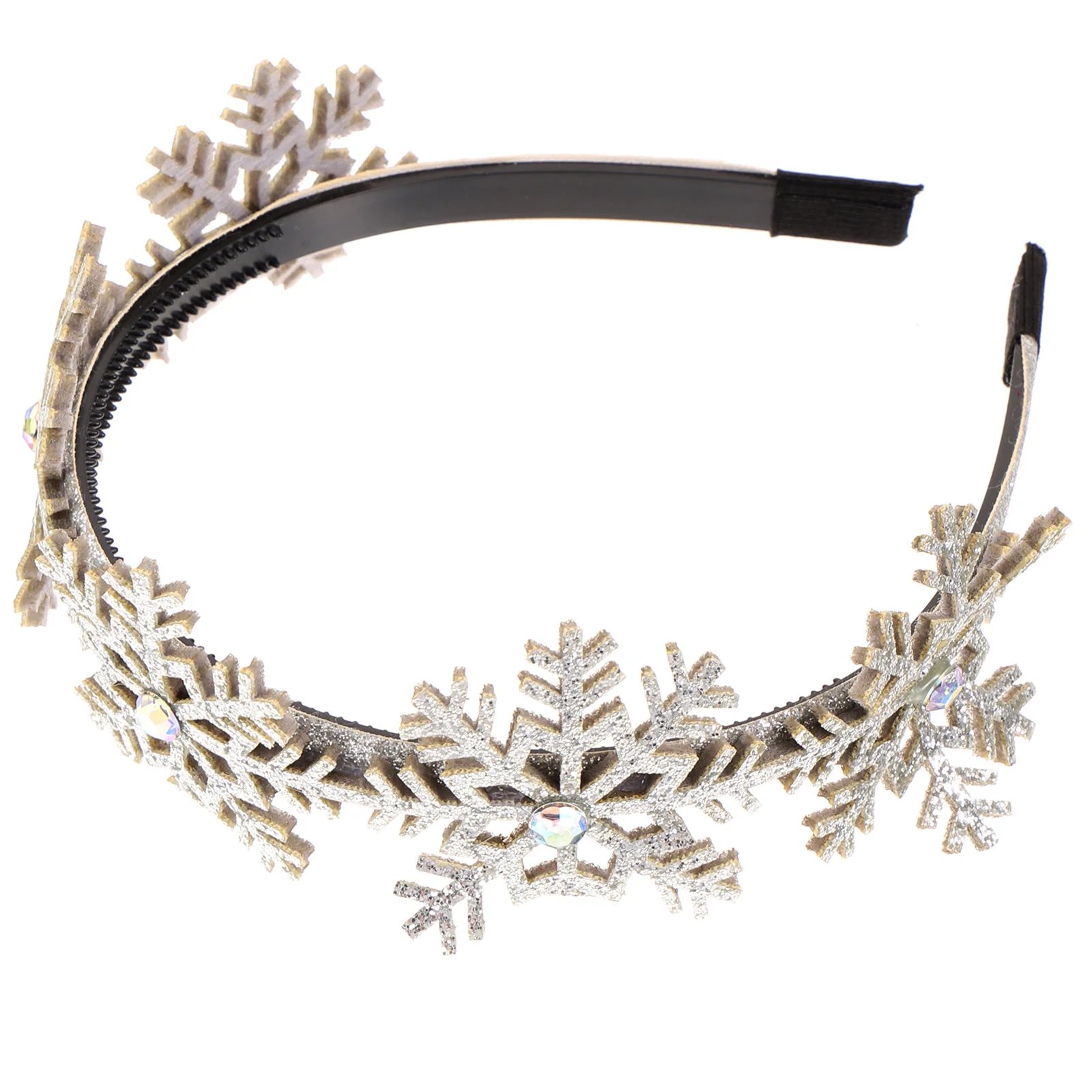 

Рождественский обруч для волос со снежинкой, головной убор для девочек, классическая рождественская повязка на голову, вечерние аксессуары для волос, праздничный подарок, реквизит